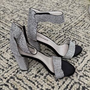 Jeffrey Campbell Lindsay Black Rhinestone Heels